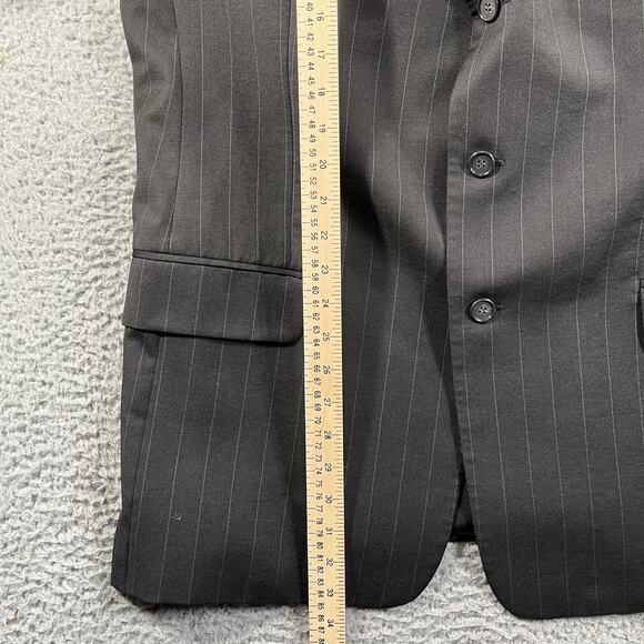 Yves Saint Laurent Mens 44L Pinstripe 100% Worsted Wool Blazer Sport Coat VTG - Picture 12 of 14